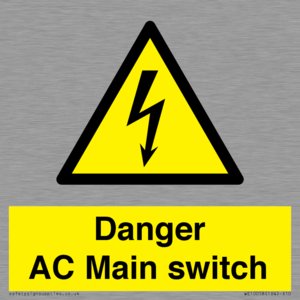 Danger AC Main switch 